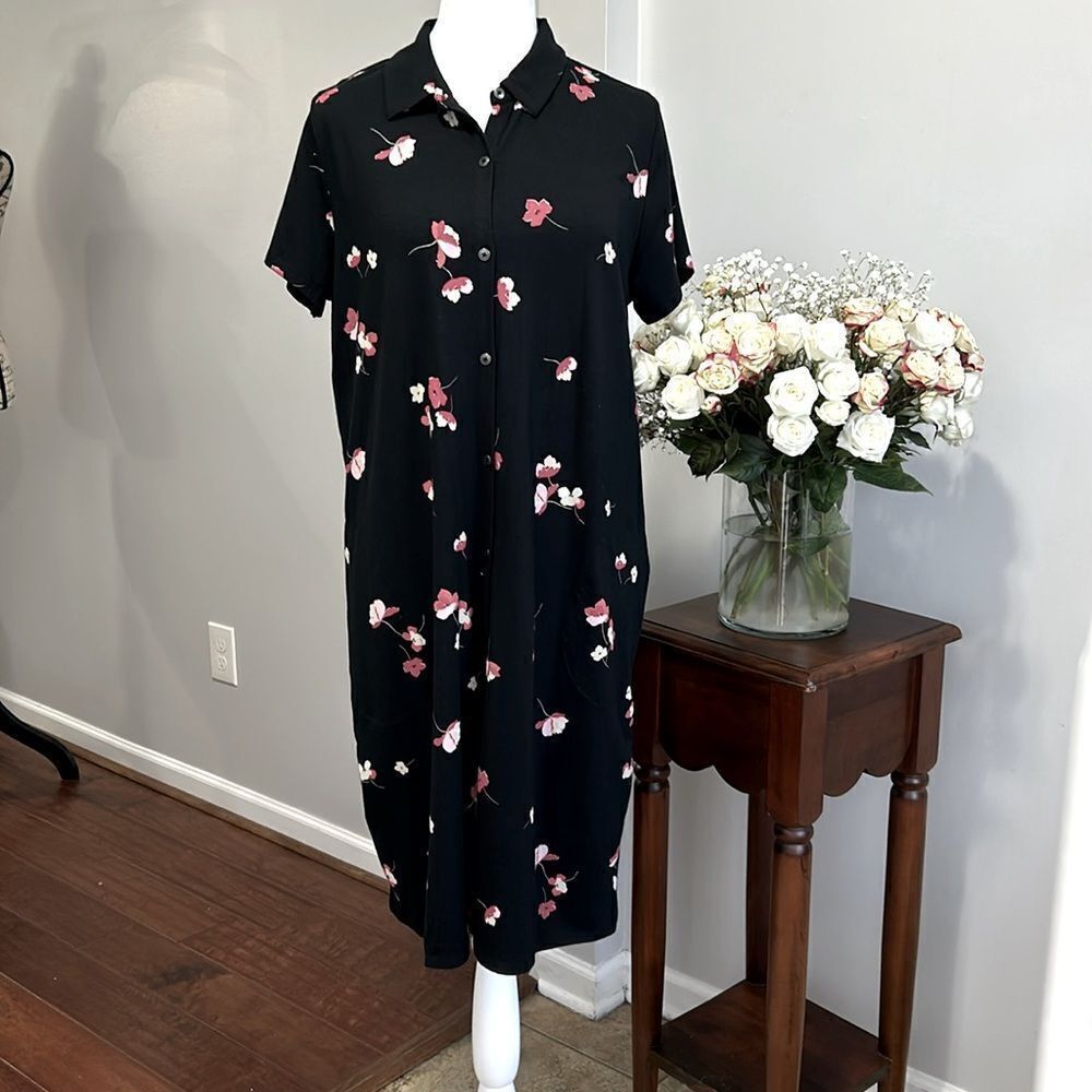 HP🎉❤️J.Jill Floral Pima Cotton Dress